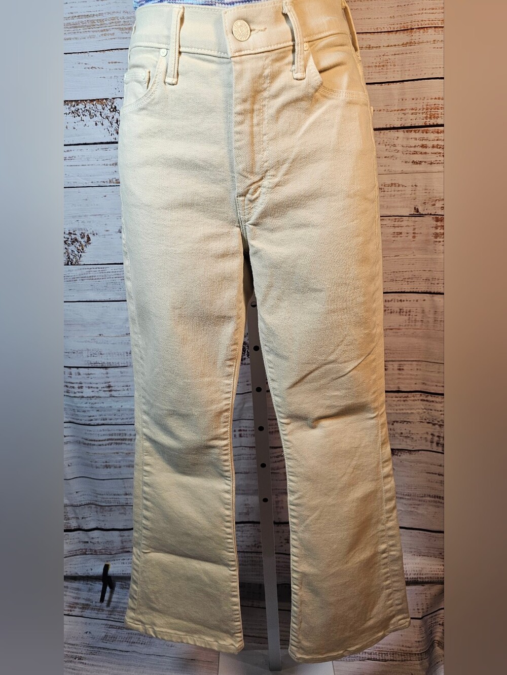 MOTHER Weekender Sneak Mid Rise Flare Jeans Play Date Frozen Dew 26